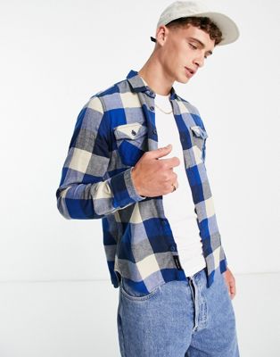 Vans flannel shirt in blue check