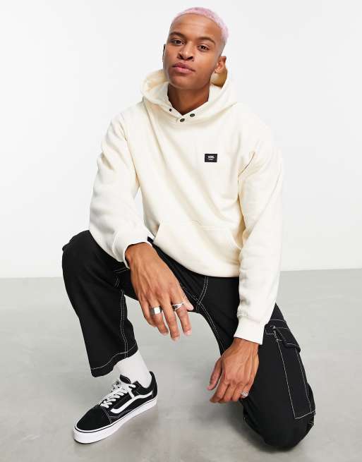 Vans fleece hoodie in off white