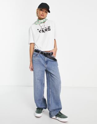 Vans Flow Rina t-shirt in white