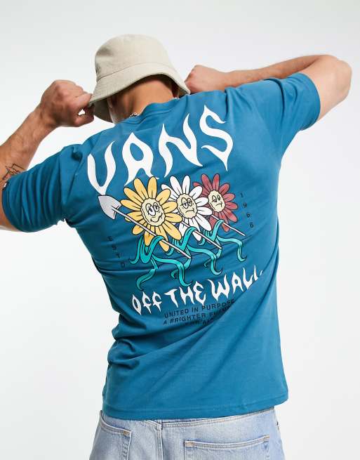 T shirt on sale vans bleu