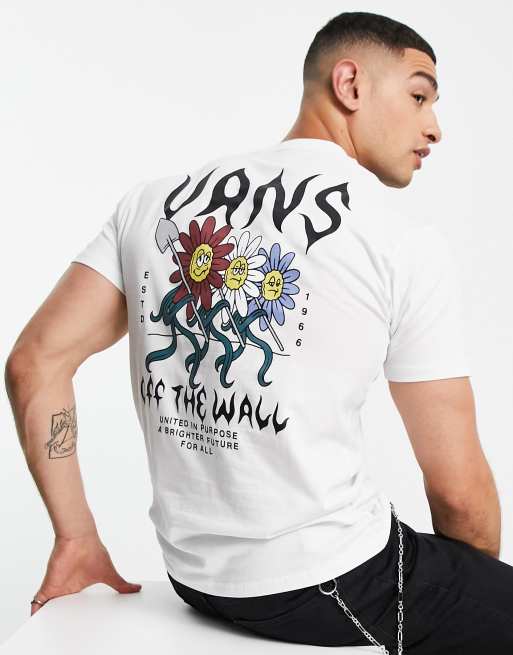 Vans floral t best sale shirt