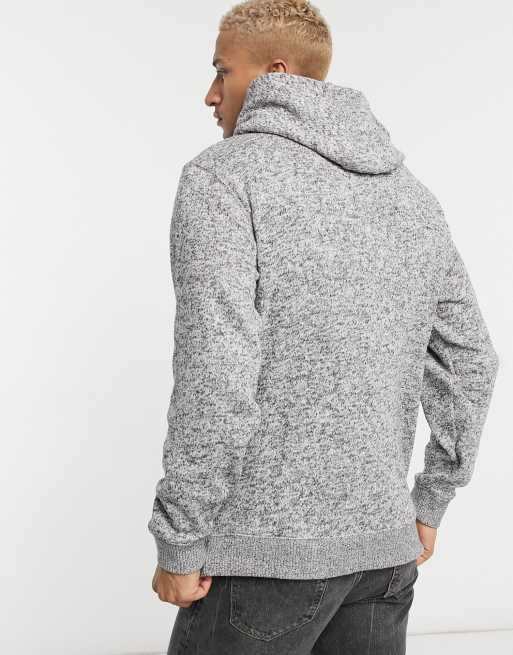 Vans Flurry half zip hoodie in grey