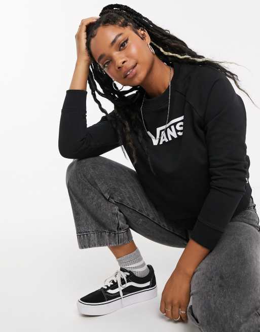 Vans black sweatshirt store womens