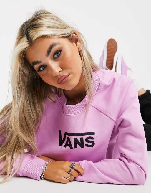 Pink vans clearance sweatshirt