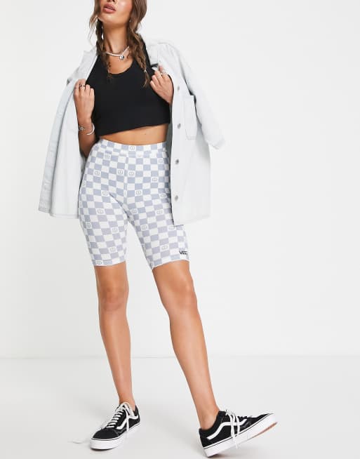 Vans Checkerboard Legging Shorts Black MD at  Women's