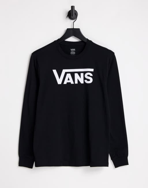 Vans Flying V classic long sleeve t-shirt in black 