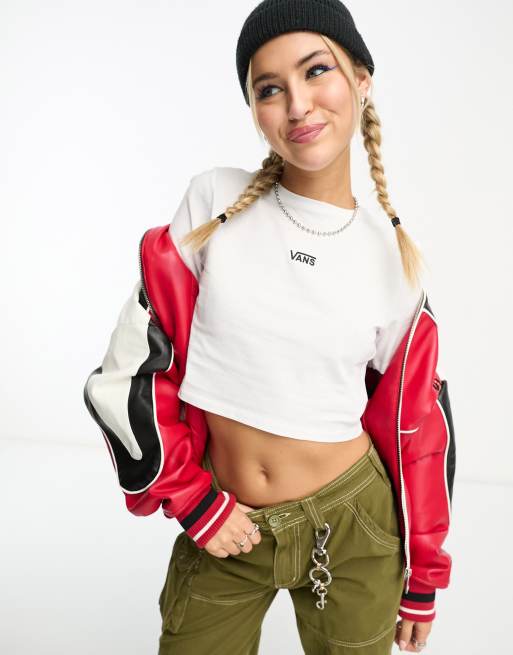 Vans - Flying V - Crop top in wit 