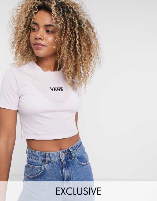 Vans crop top short sales sleeve