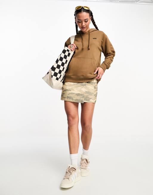 Vans – Flying V – Kapuzenpullover in Braun