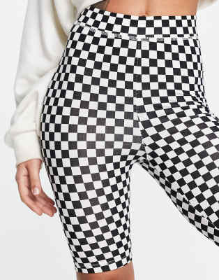 Vans - Flying V - Korte legging in geblokt zwart/wit | ASOS