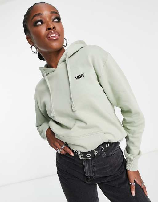 Vans flying v left chest logo hoodie in light green