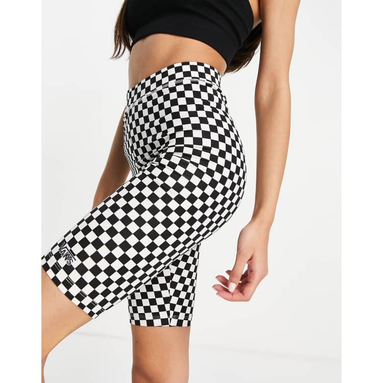 Vans legging shorts in black & white checkerboard - part of a set, ASOS