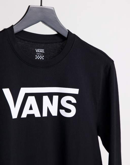 Vans long cheap sleeve black top