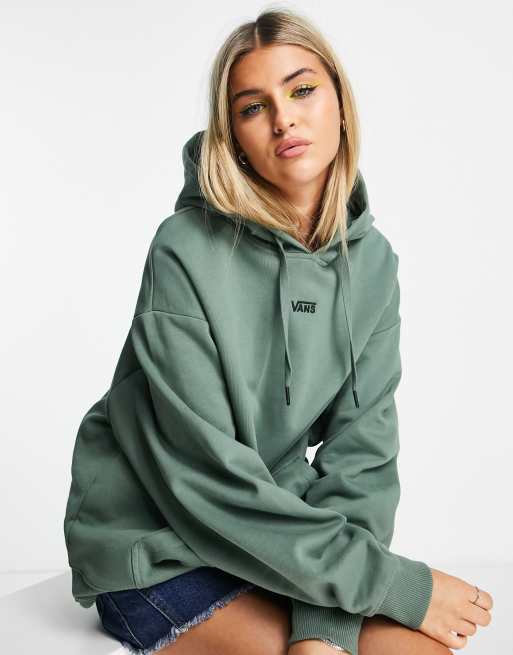 Vans Flying V oversized hoodie in duck green | ASOS