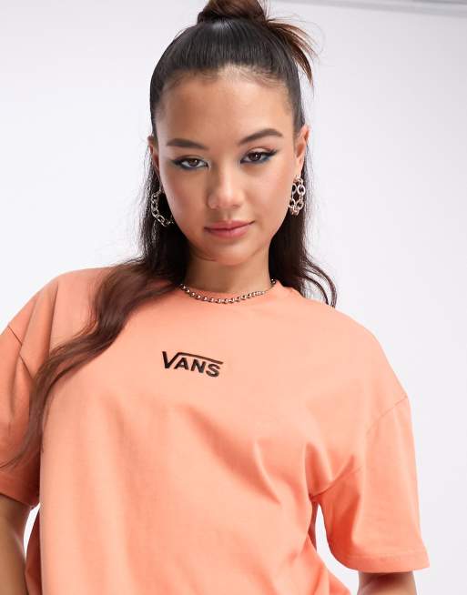 Vans logo orange oversized T-shirt in ASOS with flying central | v