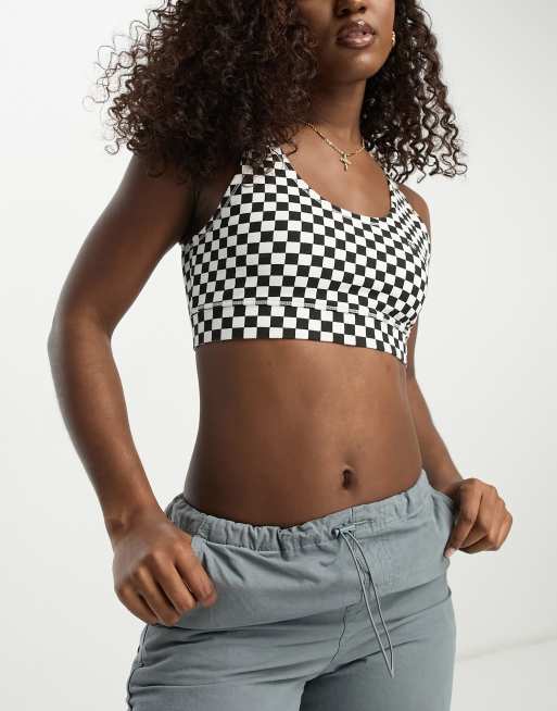 Vans checkerboard sale crop top