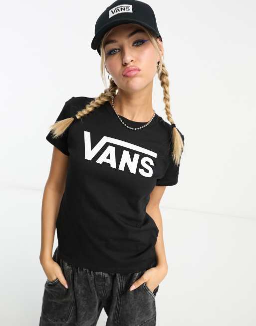 Vans - Flying V - T-shirt in zwart