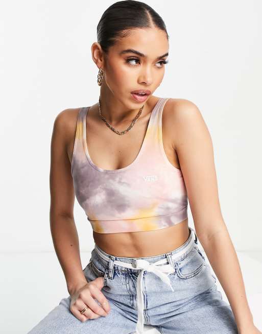 Vans Flying V tie dye bralet in multi, 3 of 4