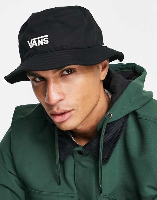 Vans Flying Vee bucket hat in black ASOS