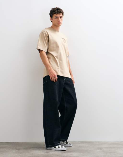 Vans Food Spot backprint t-shirt in beige, 2 of 5