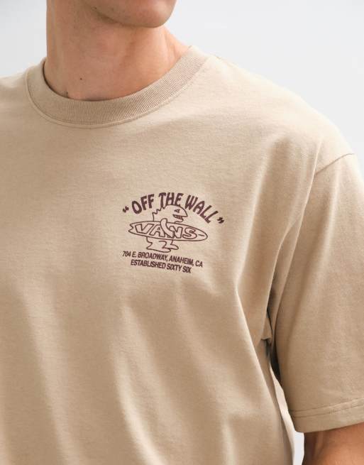 Vans Food Spot backprint t-shirt in beige, 3 of 5