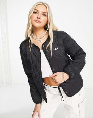 Vans Forces quilted jacket in black  - ASOS Price Checker