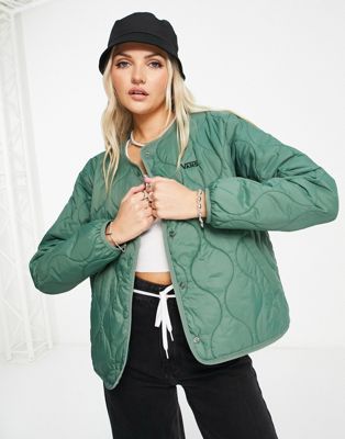 Vans Forces quilted jacket in green  - ASOS Price Checker