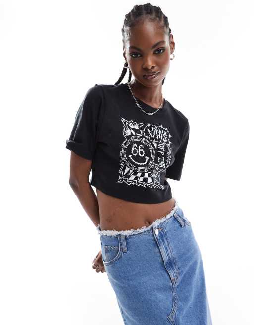 Vans cropped hot sale tee