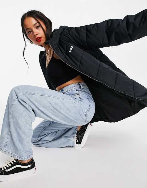  Vans - Foundry - Lang dynejakke i sort 