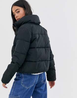 vans black padded coat