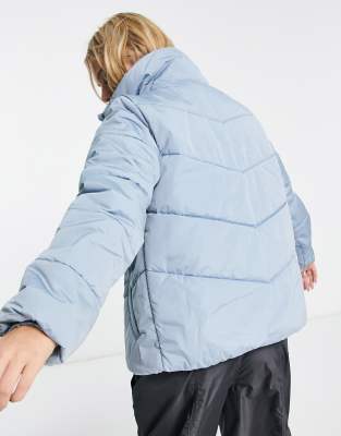 Bolt Luxe Apres Puffer Jacket - Glossy Sky S