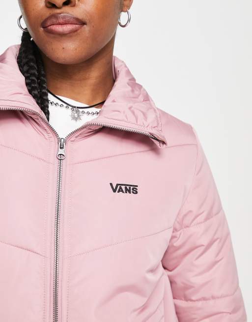 Vans pink cheap puffer jacket