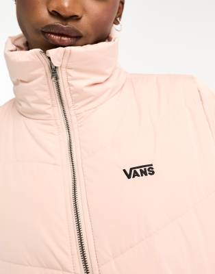 Vans foundry puffer MTE jacket in rose smoke pink