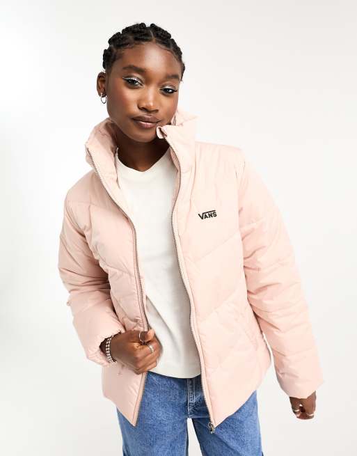 Hollister cropped puffer jacket in cream