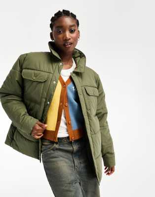 Vans foundry puffer MTE jacket in winter green