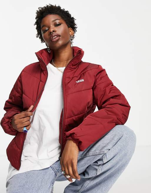 Vans hot sale burgundy jacket