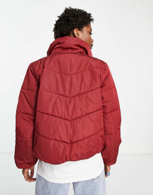 vans jacket red