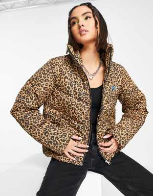 Vans Foundry V MTE puffer jacket in leopard