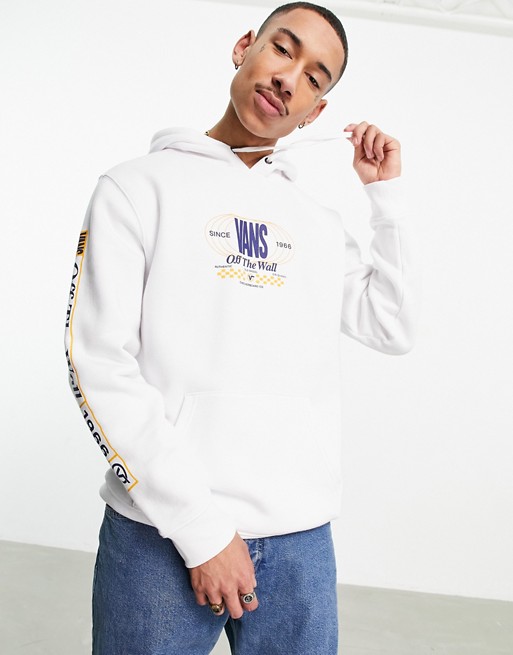 Vans Frequency pullover hoodie in white