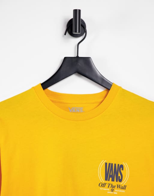 Mustard yellow outlet vans shirt