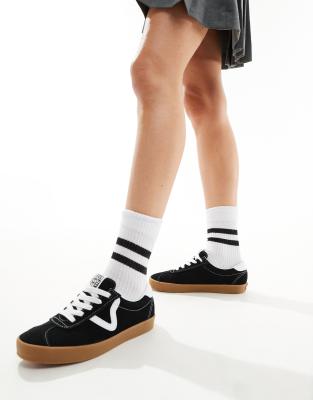 Vans Fu Sport Low Sneakers With Rubber Sole In Black And White