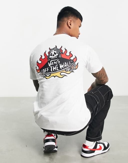 Vans skeleton shirt sale