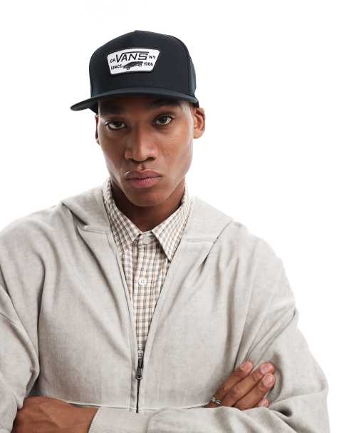 Vans Full patch snapback hat in true black - view 1
