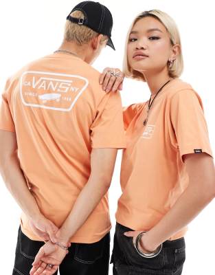 Vans - Full Patch - T-Shirt in Orange mit Rückenprint