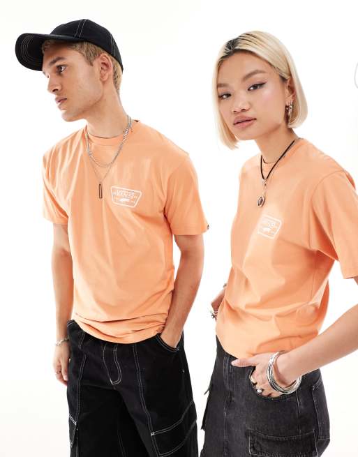 Vans - Full Patch - T-shirt met print op de achterkant in oranje, 4 van 4