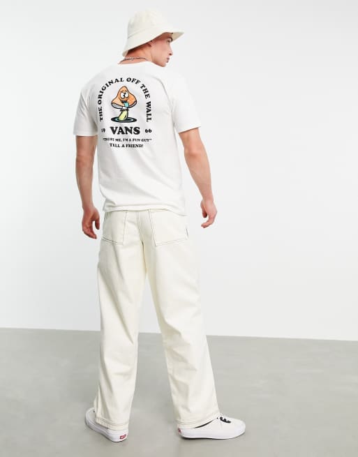 Vans – Fun Guy – Vit t-shirt med tryck på ryggen, 4 av 4