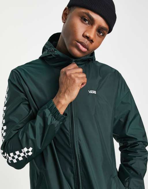 Vans Garnett checkerboard sleeve jacket in green