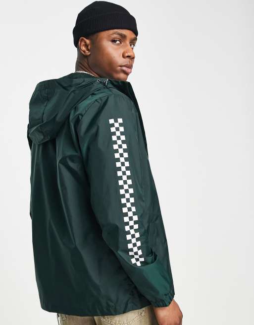 Vans Garnett checkerboard sleeve jacket in green