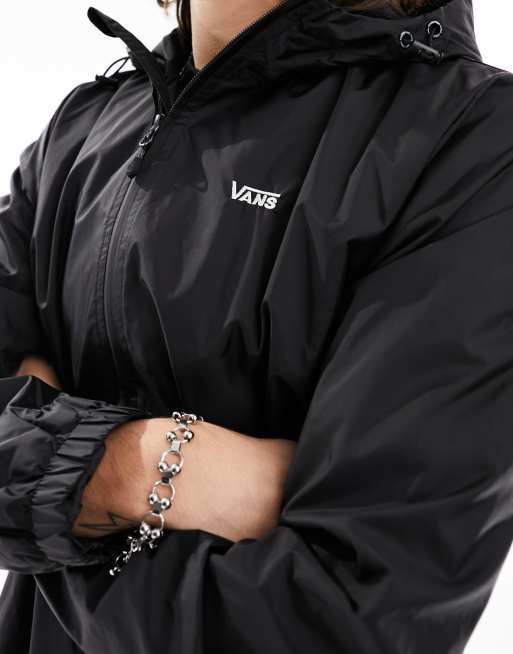 Vans Garnett Giacca leggera nera con cappuccio ASOS