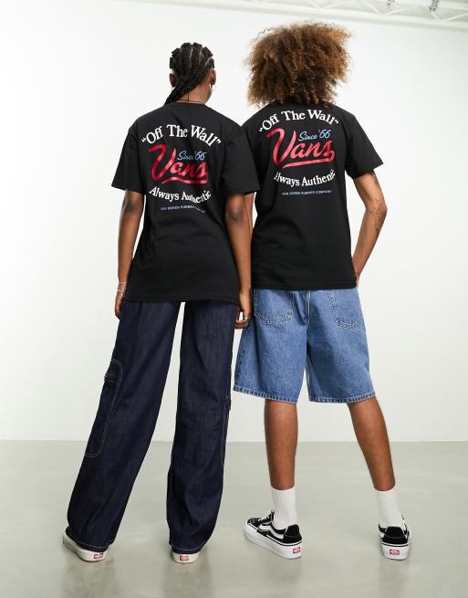 Vans - Gas Station - T-shirt nera con stampa sul retro del logo, 4 di 4
